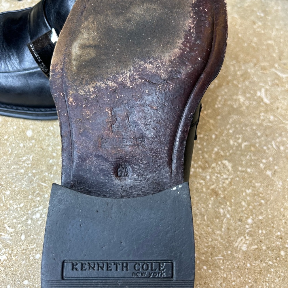 Kenneth Cole New York Men's Black Leather Loafers - Picture 10 of 12
